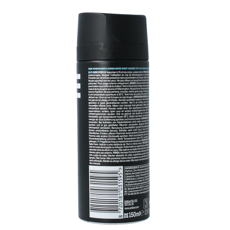 AXE Deodorant bodyspray anarchy 150.00 Milliliter