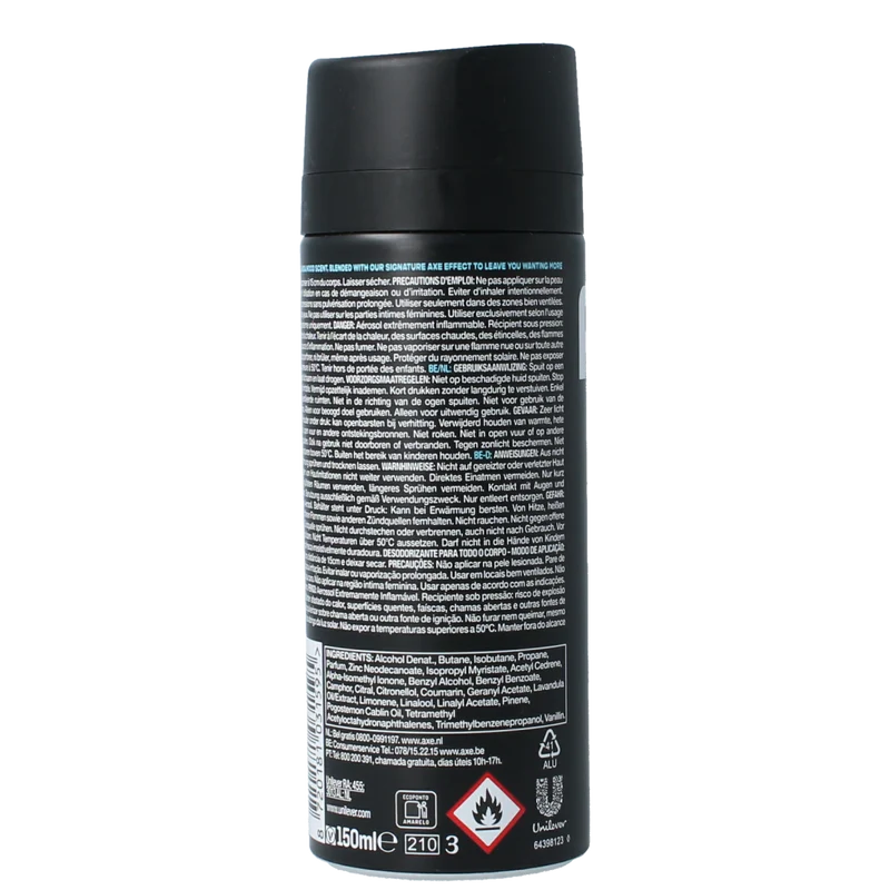 AXE Deodorant bodyspray anarchy 150.00 Milliliter