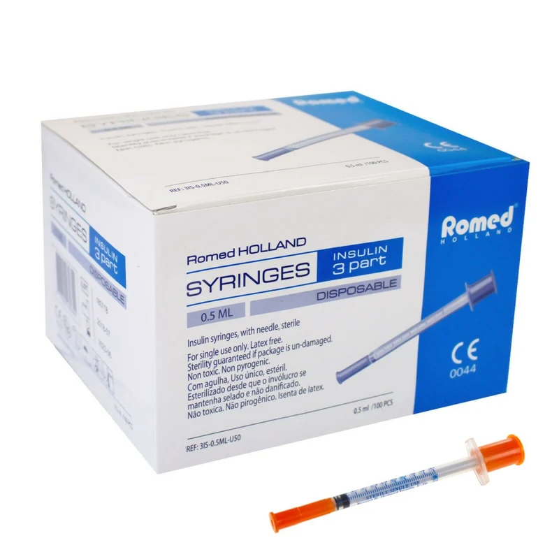 Romed Insulinspritzen U-50 steril 50 I.E. / 0,5 ml