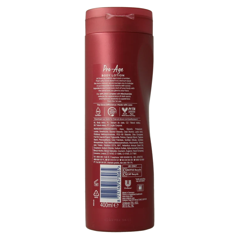 Dove Bodylotion pro age 400.00 Milliliter