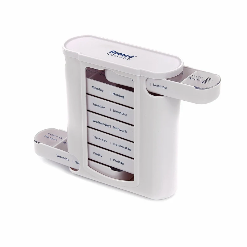 Romed Wochendispenser 7 Tage Tablettenbox Pillenbox weiß