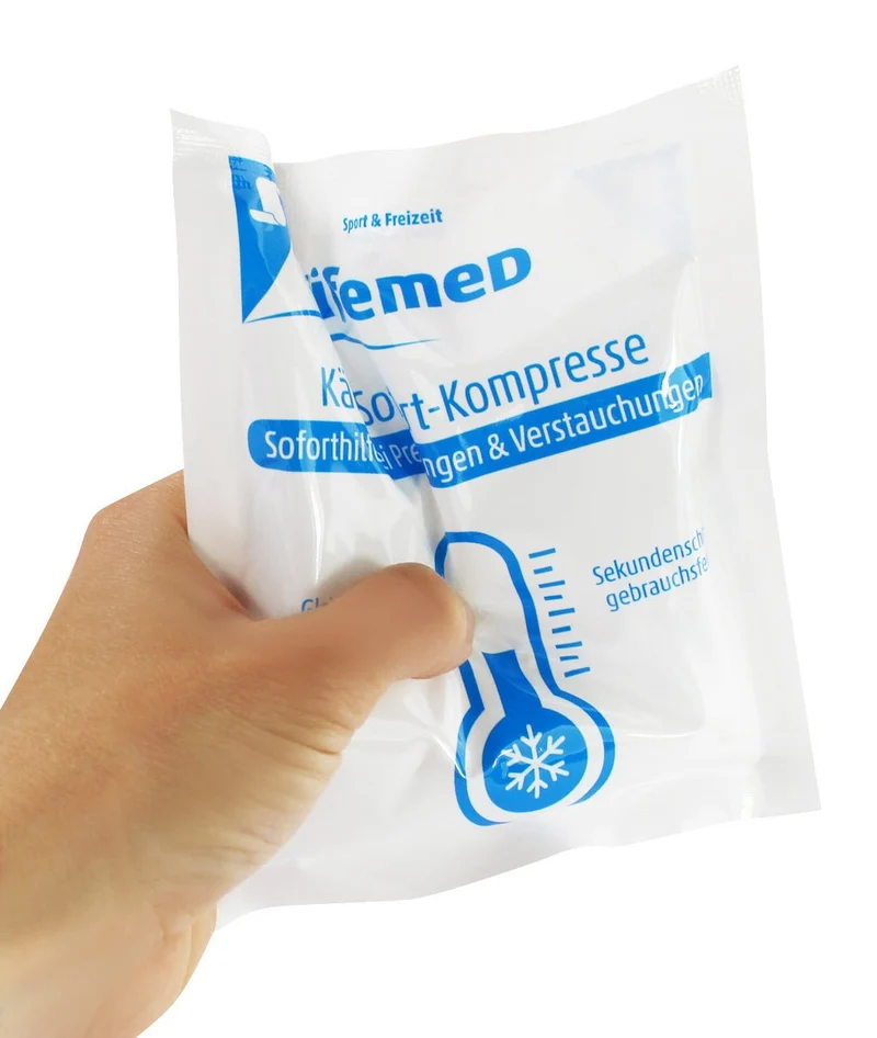 Lifemed Kälte-Sofort-Kompresse 13 cm x 15 cm weiß Größe S