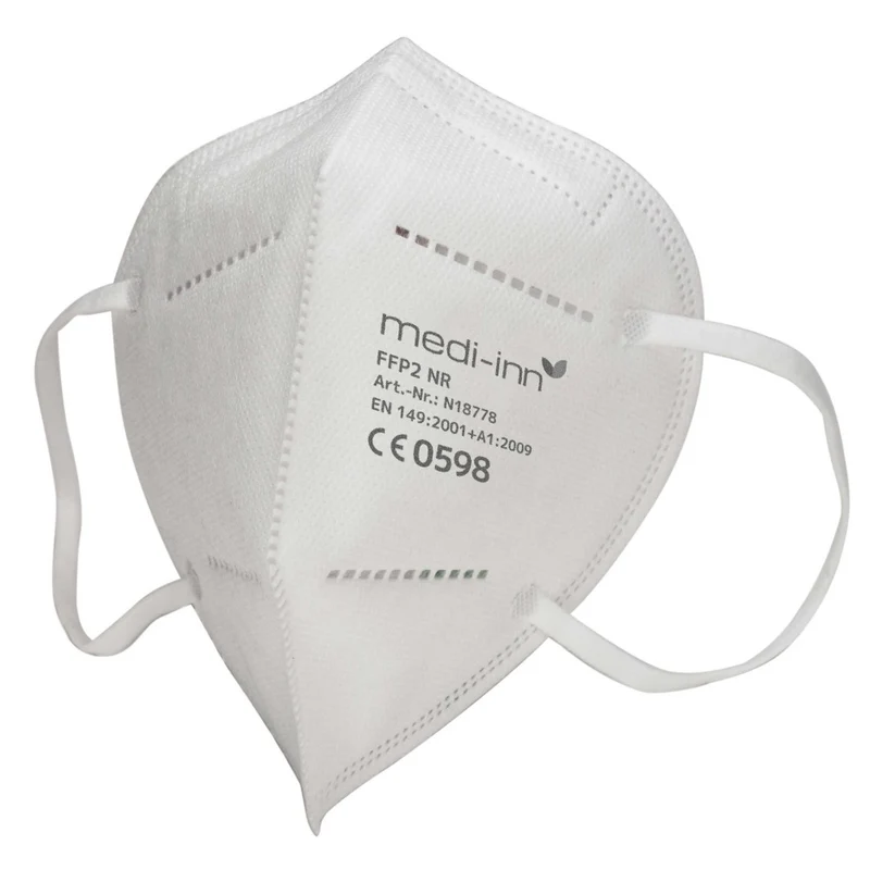 Medi-Inn Atemschutzmasken FFP2 weiß ohne Ventil 4-lagig