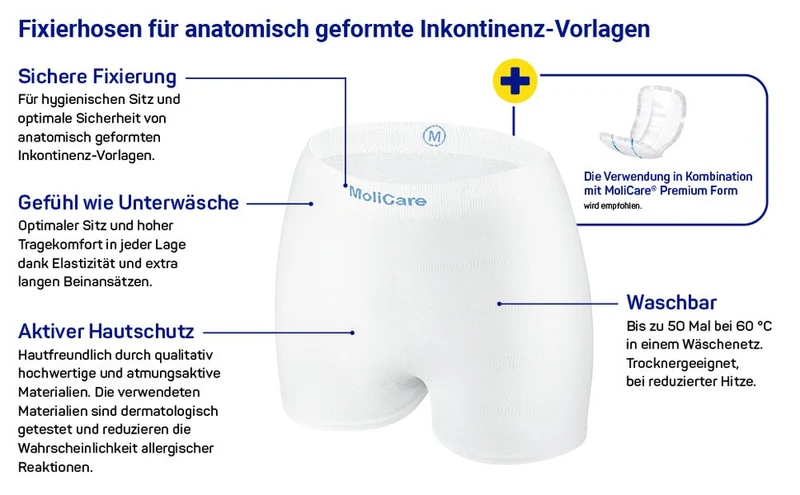 MoliCare Premium Fixpants Fixierhosen Gr. L 5er Pack