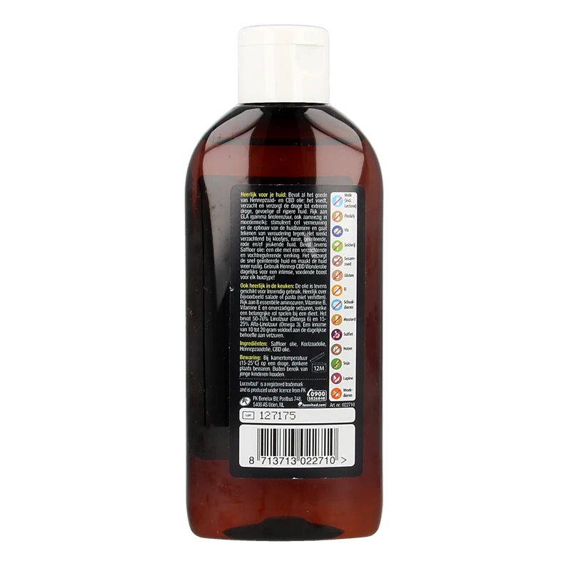 Lucovitaal Hennep CBD huidwonder olie 200.00 Milliliter