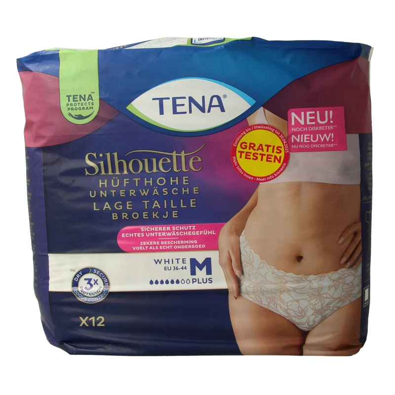 Tena Silhouette plus low waist wit M 12.00 Stuks
