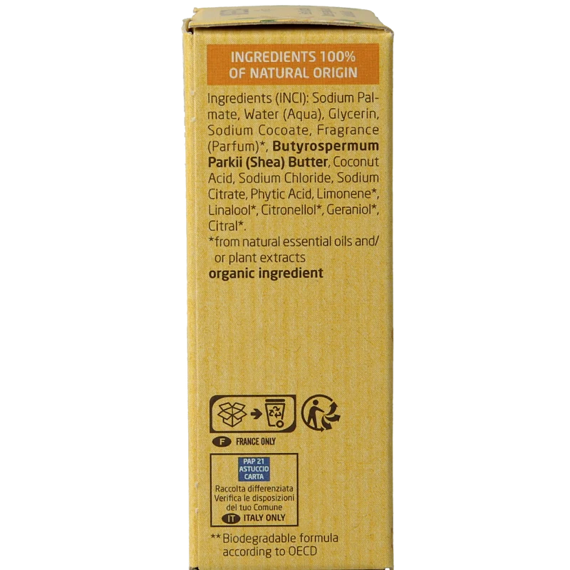 Weleda Shower bar ginger + petitgrain 75.00 Gram