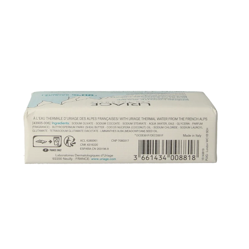 Uriage Thermaal water creme lavante solide 125.00 Gram