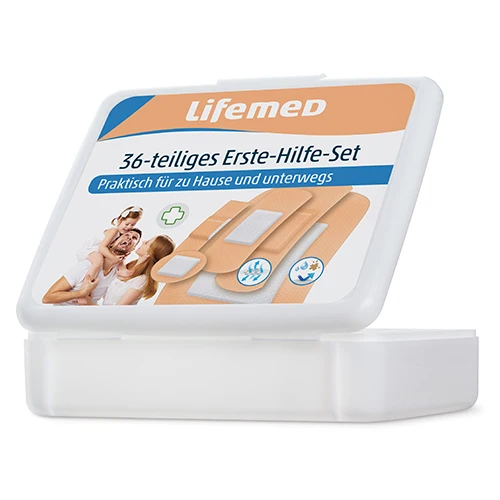 Lifemed Erste-Hilfe-Set hautfarben 5 Größen 36-teilig