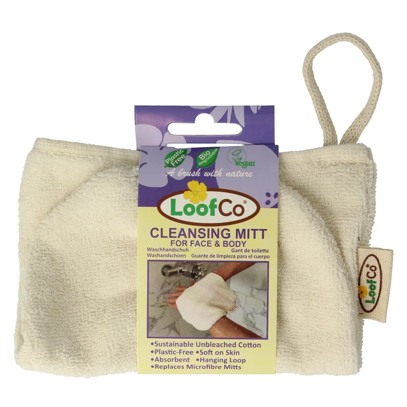 Loofco Washandje ongebleekt katoen bio 1.00 Stuks