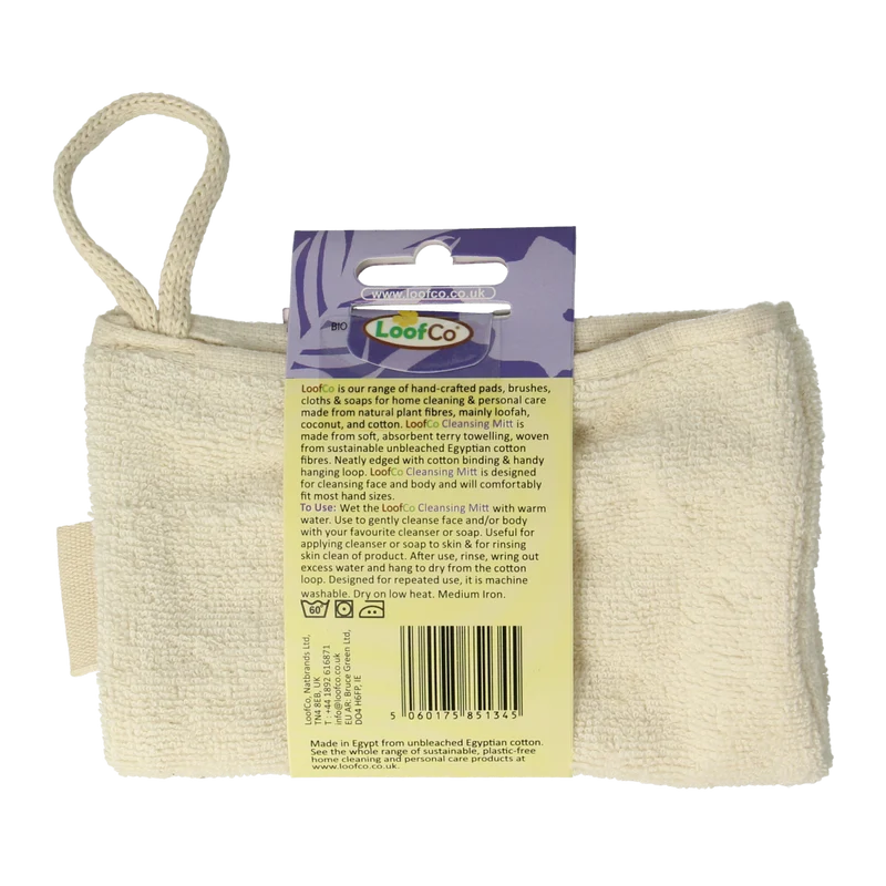 Loofco Washandje ongebleekt katoen bio 1.00 Stuks