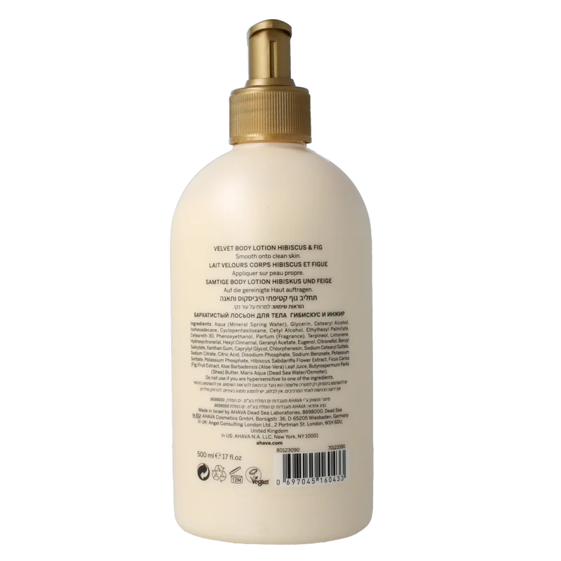 Ahava Mineral Botanic bodylotion hibiscus 500.00 Milliliter