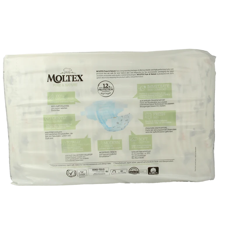 Moltex Pure & nature babyluiers mini 38.00 Stuks
