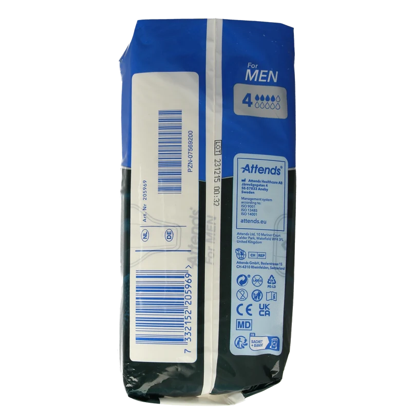 Attends For men 4 14.00 Stuks