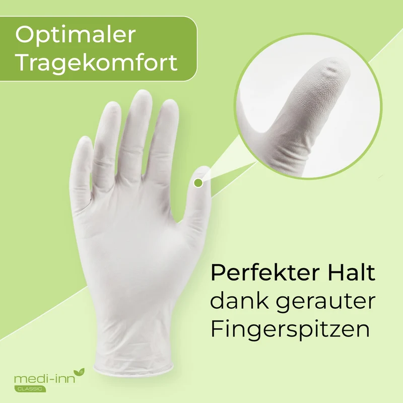 Medi-Inn Nitril White Plus Einmalhandschuhe, weiß, puderfrei