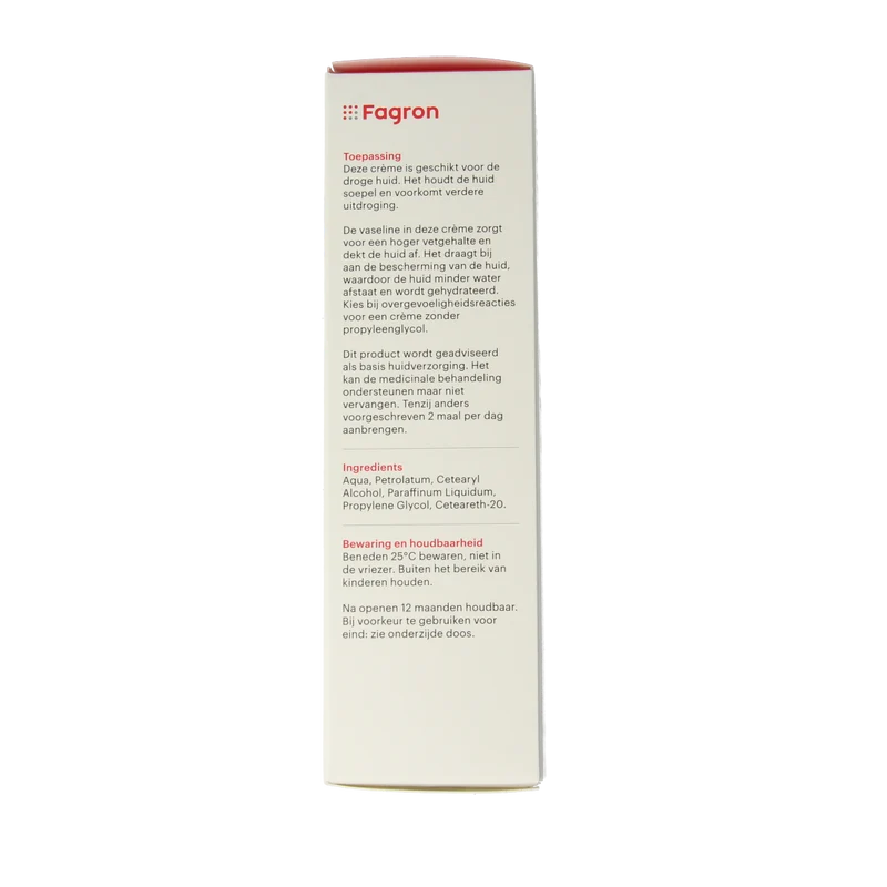 Fagron Vaselinecetomacrogol creme FNA met doos 100.00 Gram