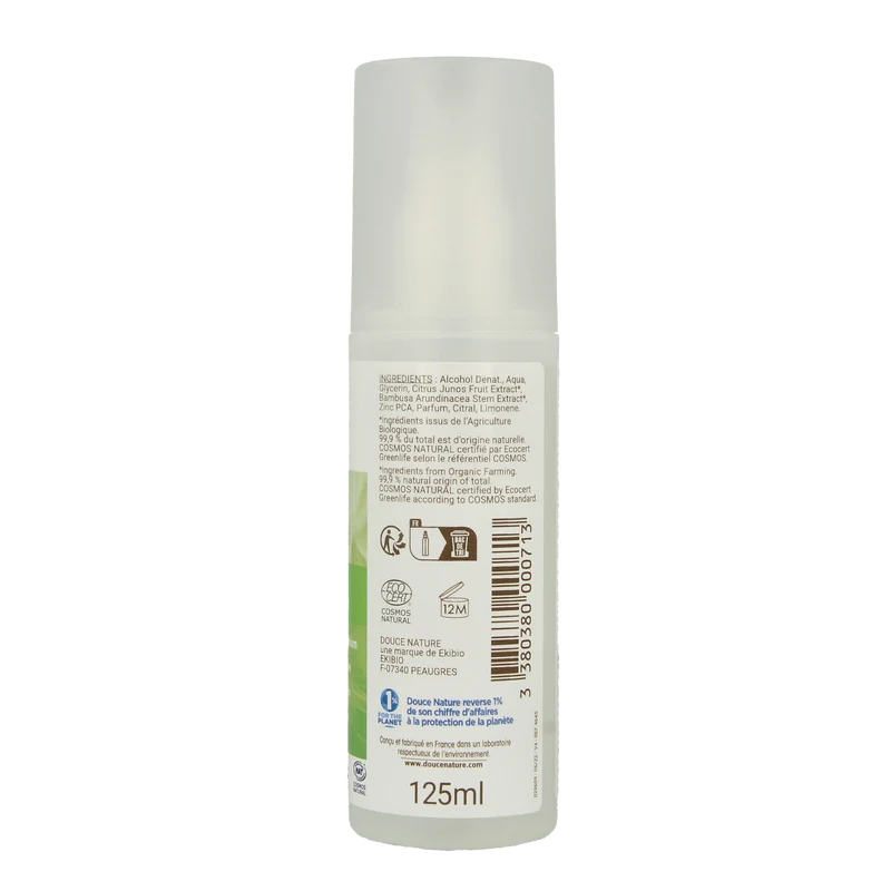 Douce Nature Deodorant spray bio 125.00 Milliliter