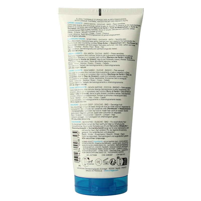 Uriage Thermaal water creme lavante 200.00 Milliliter