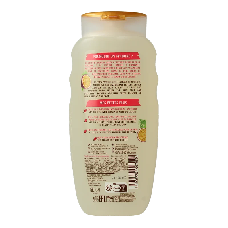 Lovea Showergel passion fruit 400 Milliliter