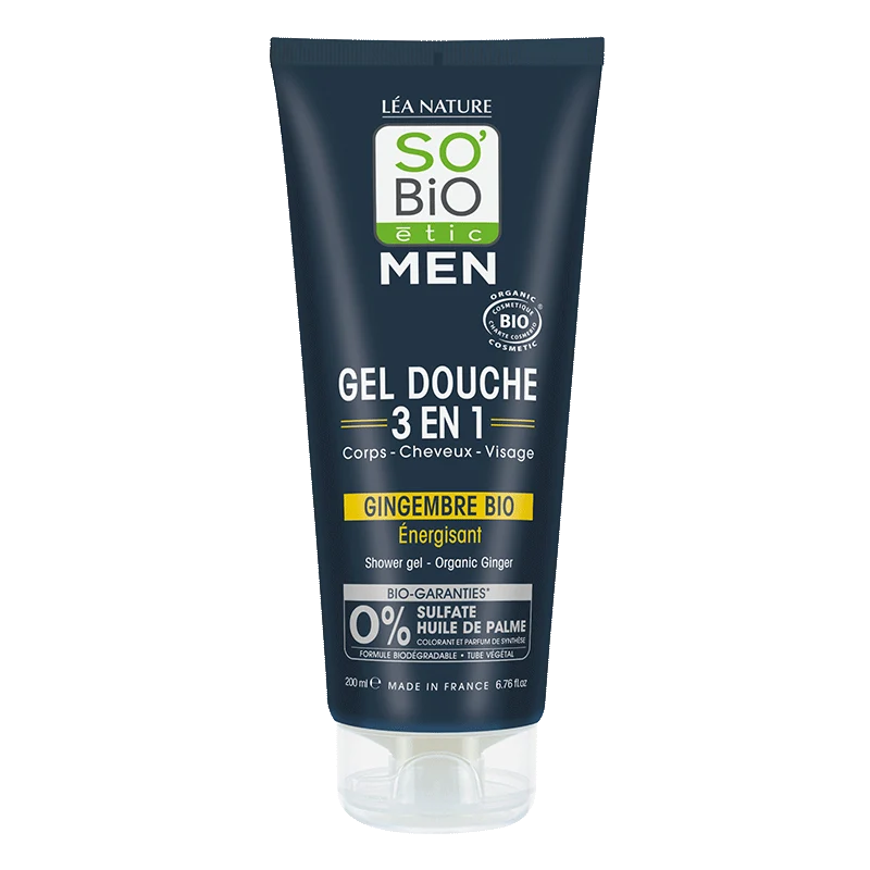 So Bio Etic Showergel for men 3-in-1 ginger 200.00 Milliliter