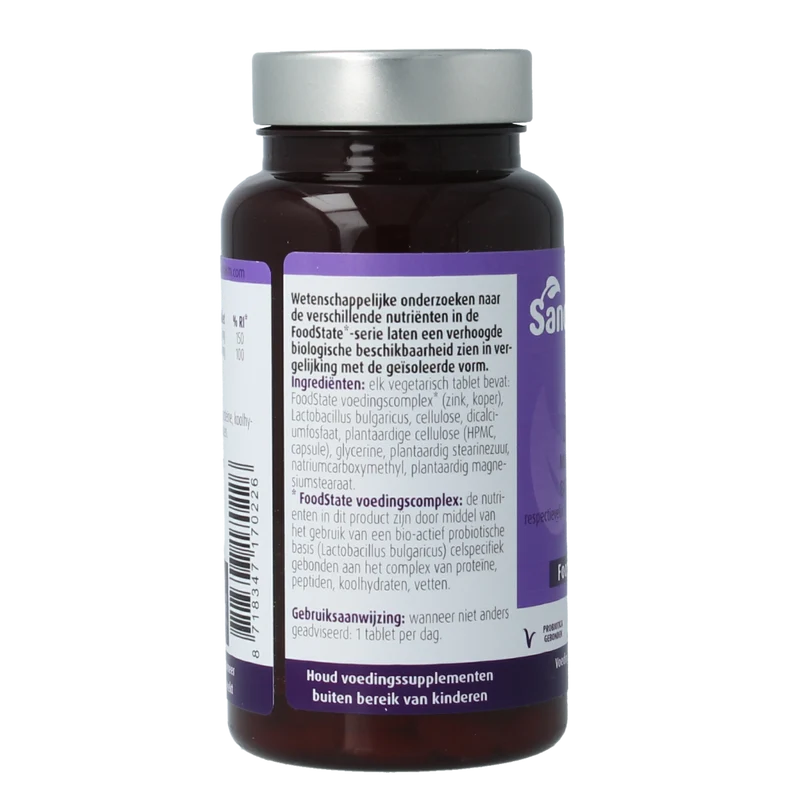 SanoPharm Zink 15mg & koper 1mg 60.00 Tabletten