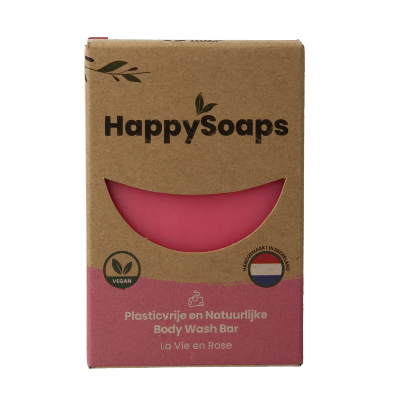 Happysoaps Body bar la vie en rose 100 Gram