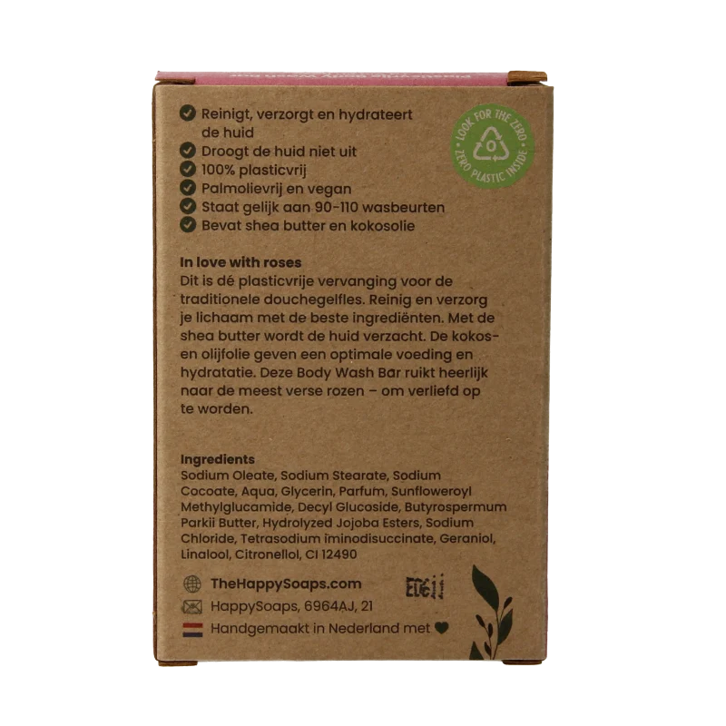 Happysoaps Body bar la vie en rose 100 Gram