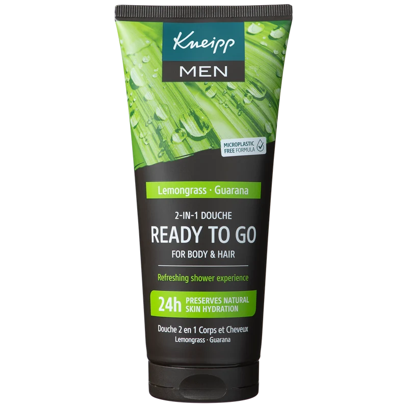 Kneipp 2-in-1 Men Douchegel & Shampoo Ready To Go 200.00 Milliliter