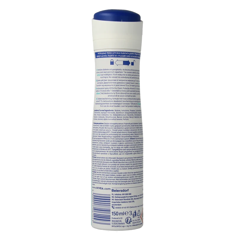 Nivea Deodorant dry fresh spray female 150 Milliliter