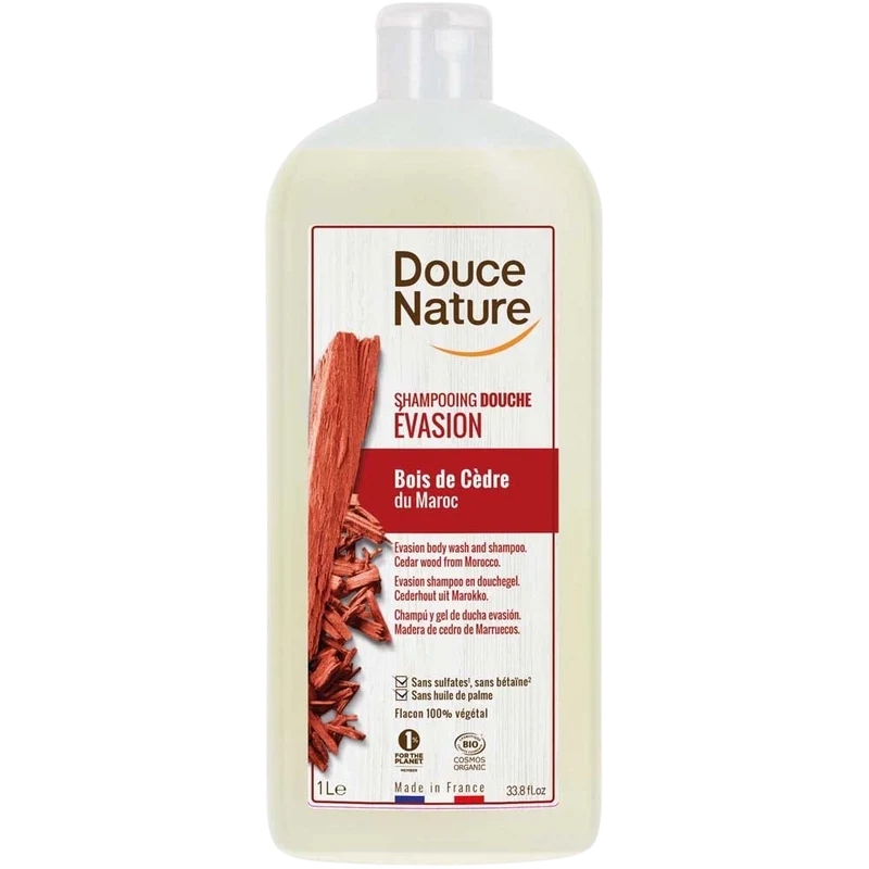 Douce Nature Douchegel & shampoo evasion met cederhout bio 1.00 Liter