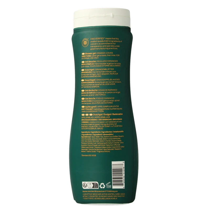 Attitude Bodywash super leaves stimulerend 473.00 Milliliter