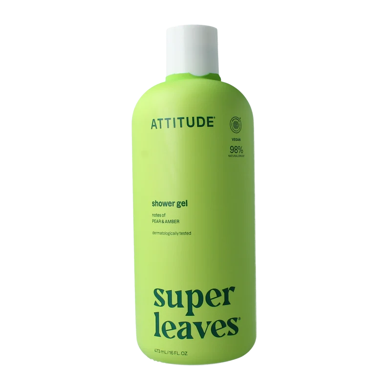 Attitude Shower gel soothing pear & amber 473 Milliliter