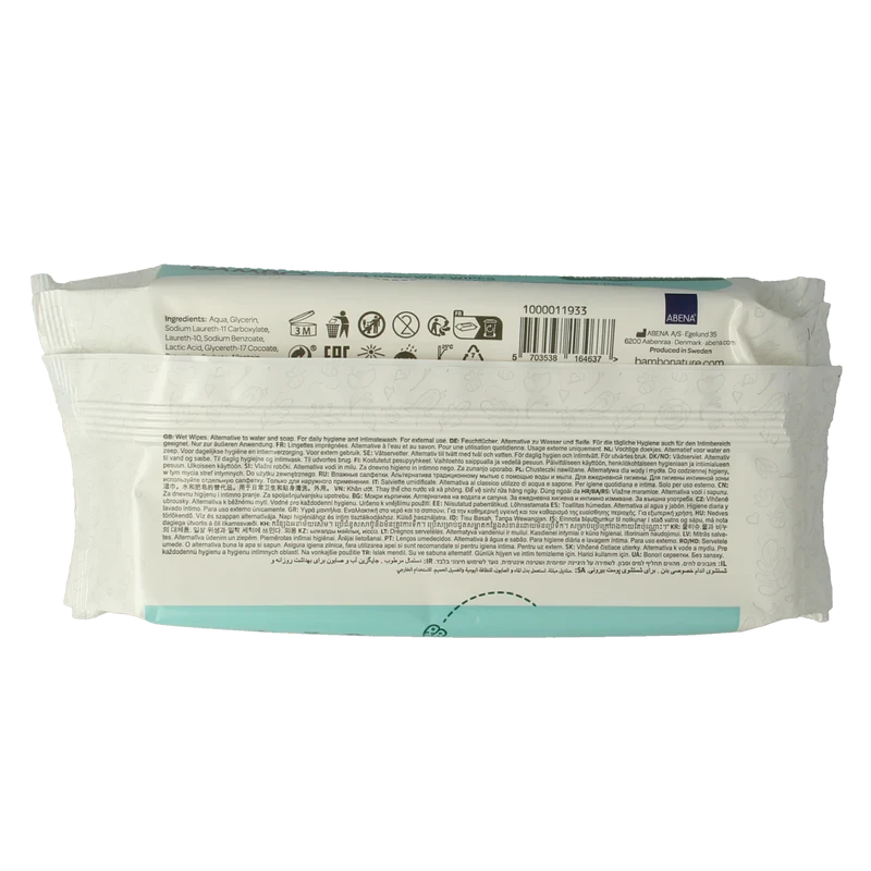 Bambo Nature wet wipes 50.00 Stuks