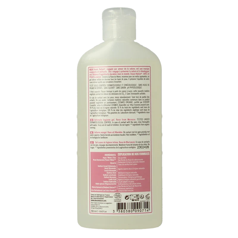 Douce Nature Natur intim intieme wasgel rose bio 250.00 Milliliter
