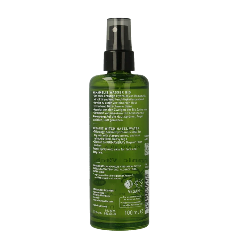 Primavera Witch hazel water bio 100.00 Milliliter
