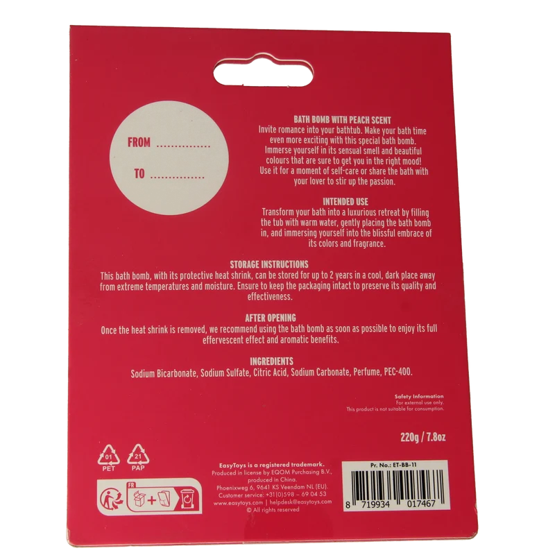 EasyToys Badbruisbal peachy 1.00 Stuks