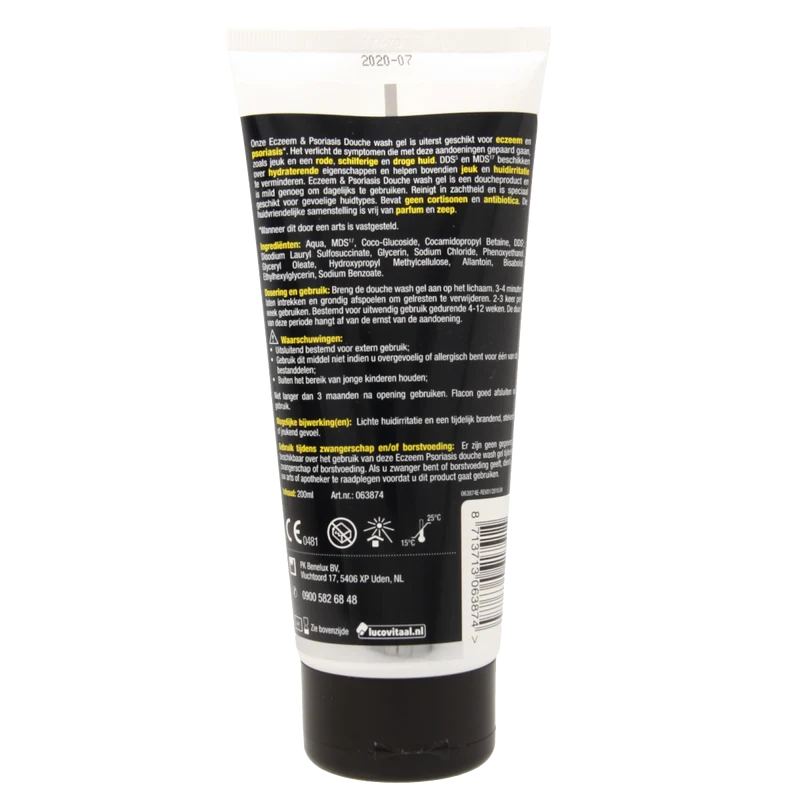 Lucovitaal Eczeem psoriasis douchegel 200.00 Milliliter