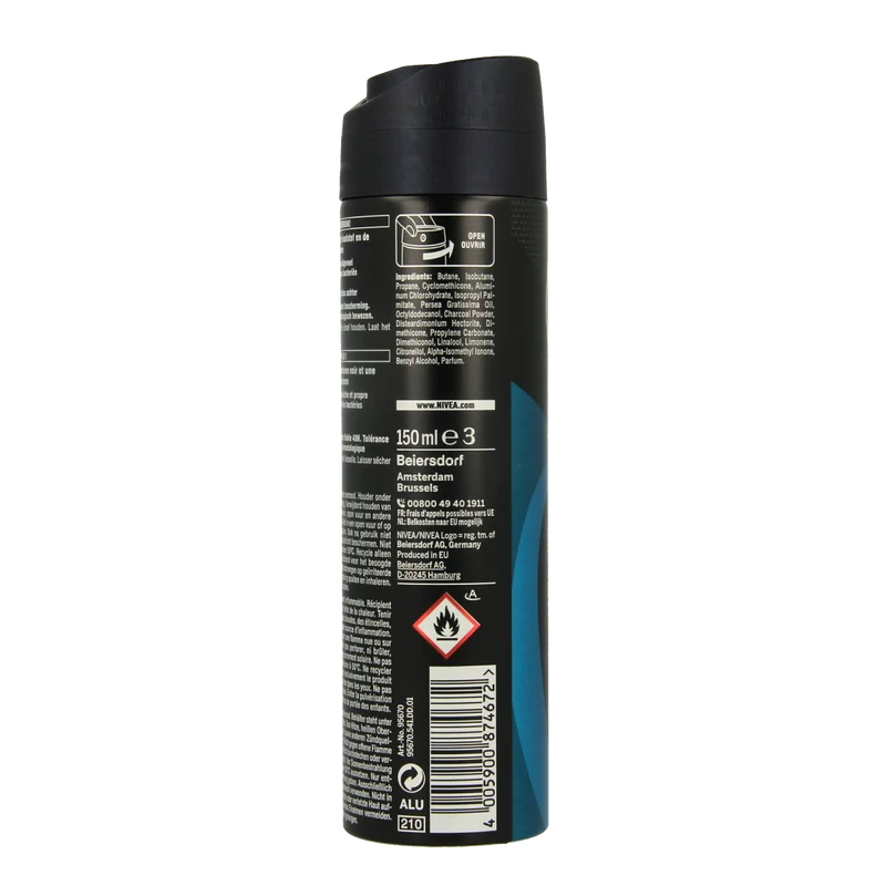 Nivea Men deodorant spray deep beat 150.00 Milliliter