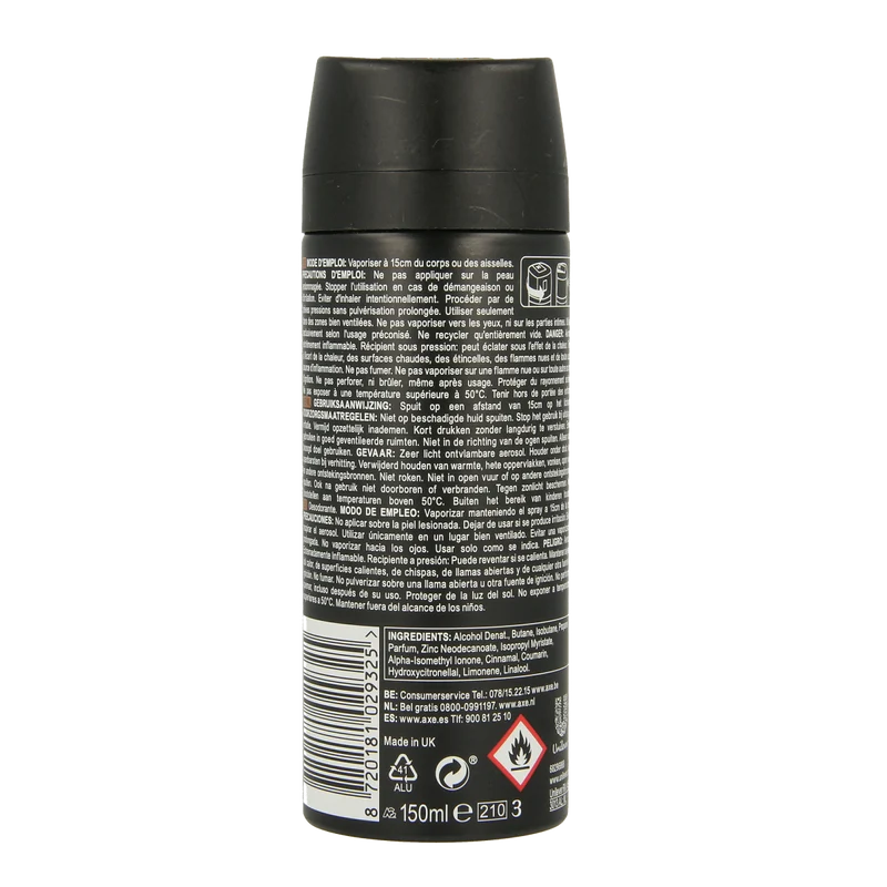AXE Deodorant bodyspray leather & coockies 150.00 Milliliter