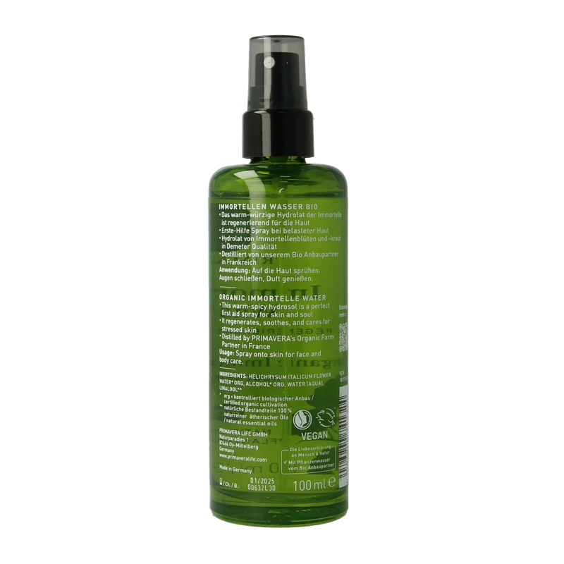 Primavera Immortelle water bio 100.00 Milliliter