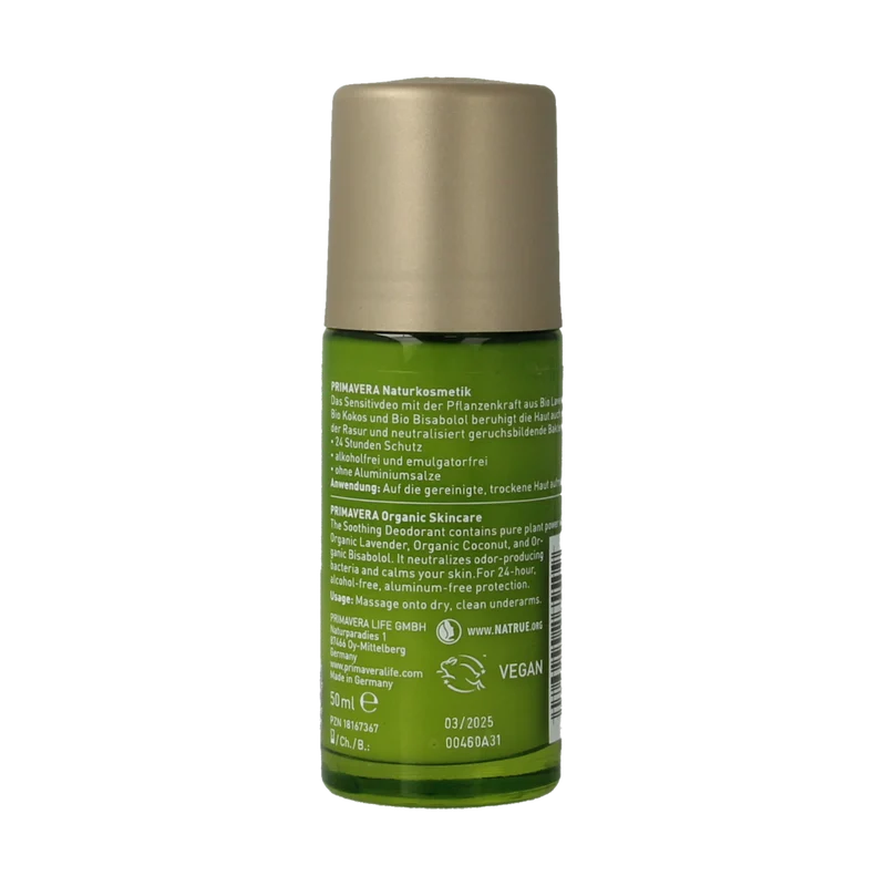 Primavera Deodorant relaxing soothing 50.00 Milliliter