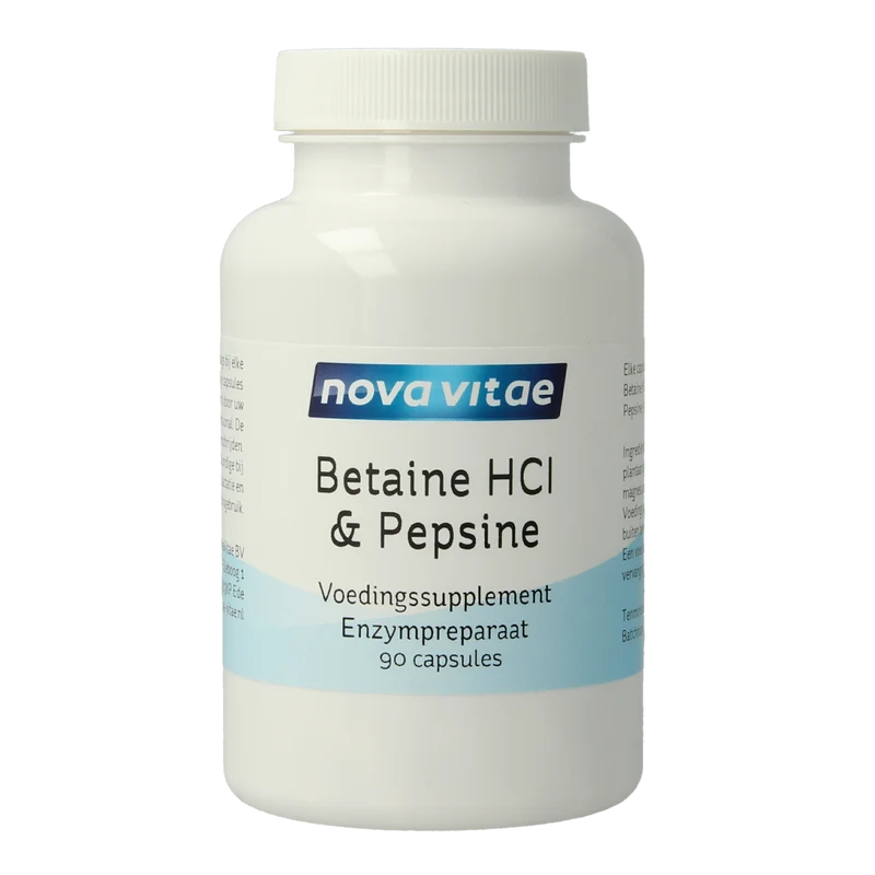 Nova Vitae Betaine HCI met pepsine 90.00 Capsules