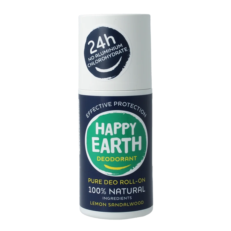 Happy Earth Pure deodorant roll-on men protect 75.00 Milliliter