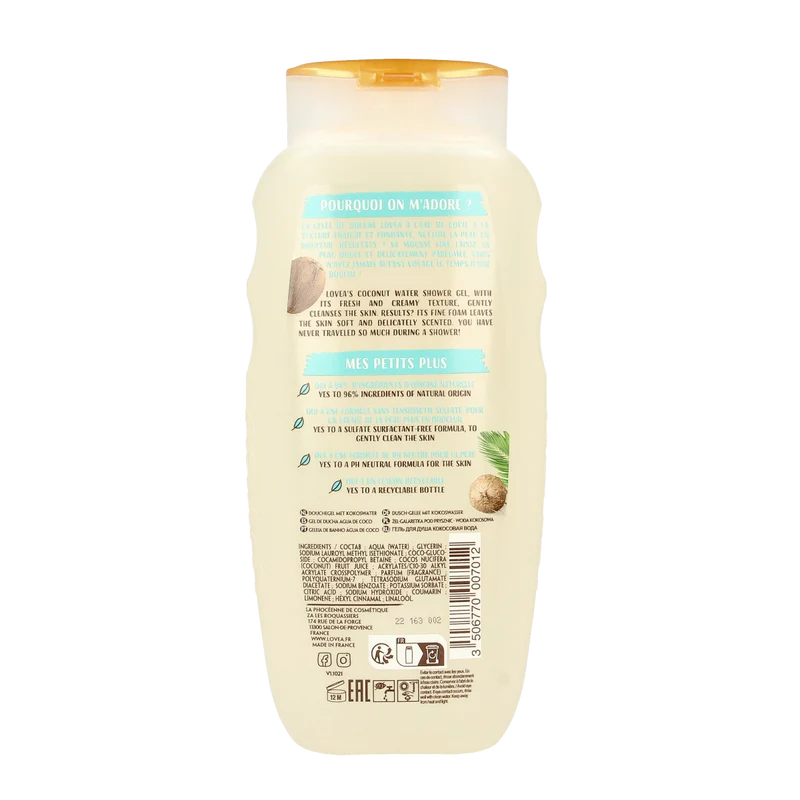 Lovea Showergel coconut water 400 Milliliter