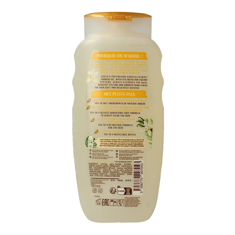 Lovea Showergel Vanilla 400.00 Milliliter