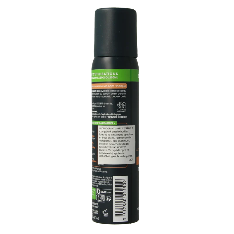 So Bio Etic For men deospray ceder 100.00 Milliliter