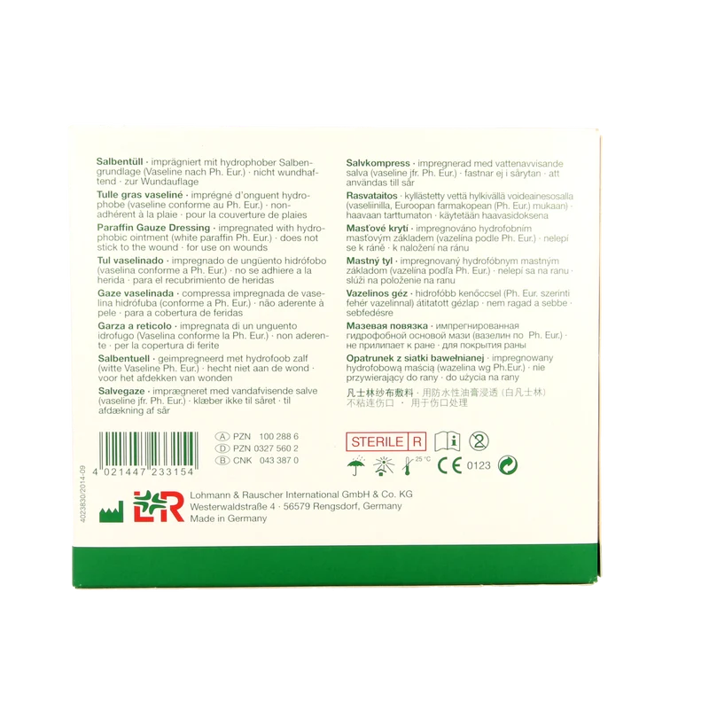 Lomatuell H gaasverband 10cm x 10cm 10.00 Stuks