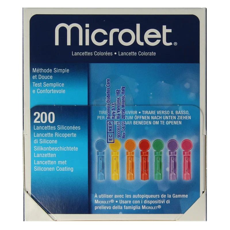 Bayer Microlet lancet gekleurd P6571 1.00 Stuks