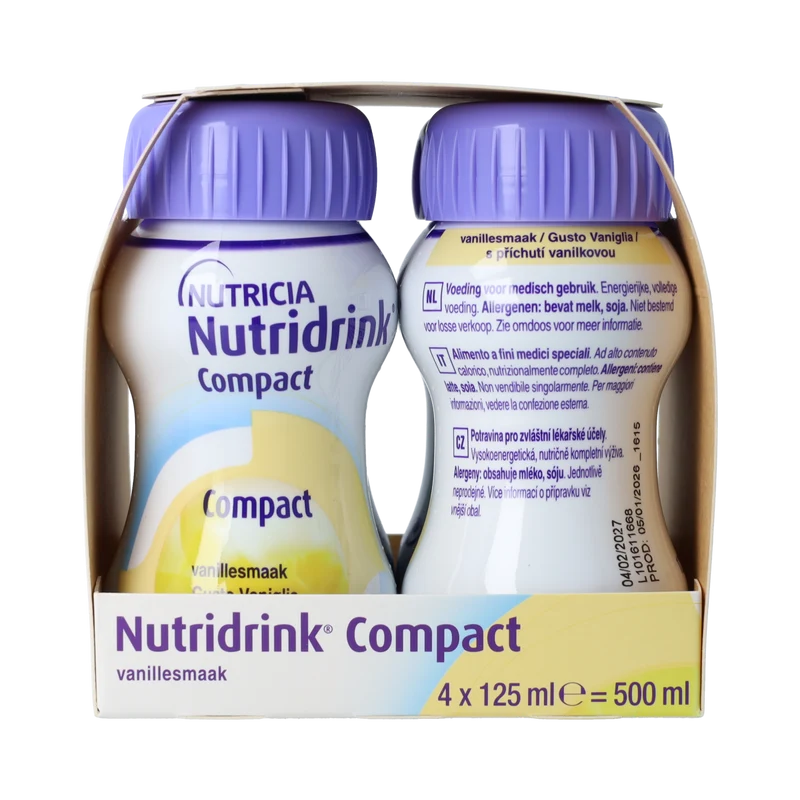 Nutridrink Compact vanille 125ml 4.00 Stuks