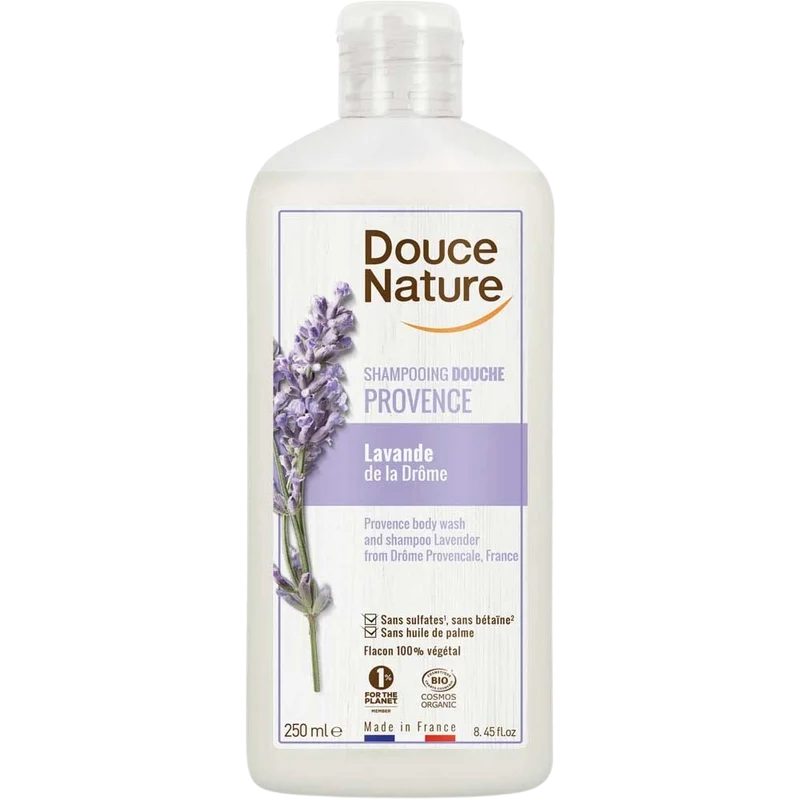 Douce Nature Douchegel & shampoo lavendel provence bio 250.00 Milliliter